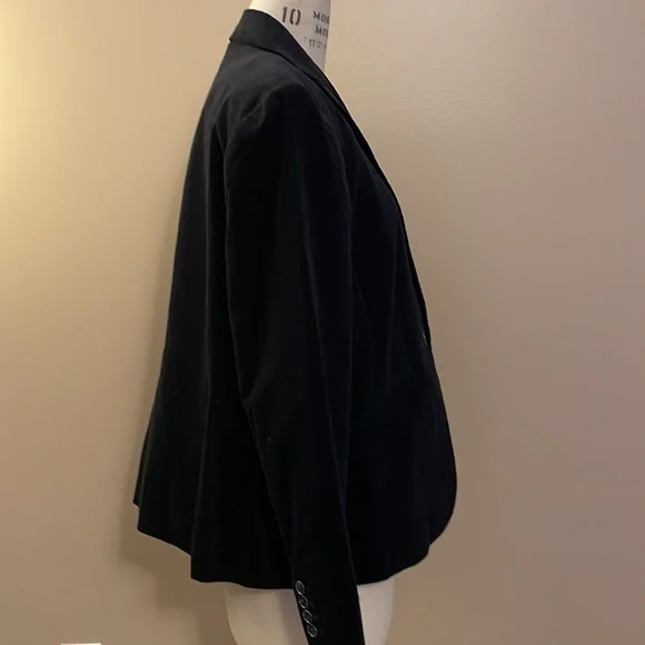 Jones New York Stretch velvet lined blazer - Picture 6 of 9